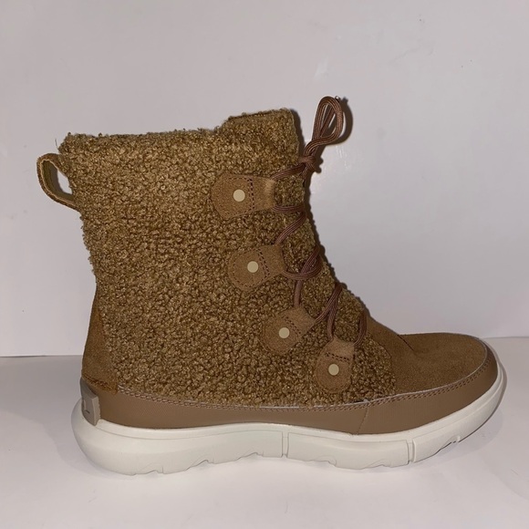 NEW Sorel Explorer II Joan Ankle Boot Faux Shearling Women 10M Ski Trail Winter - Picture 8 of 10